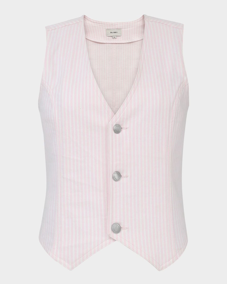 Stripe Denim Vest